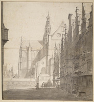 R 004
<br/>
De Grote Markt met de St. Bavo te Haarlem
<br/>
<em>Berckheyde, Gerrit Adriaensz. (1638-1698)</em>